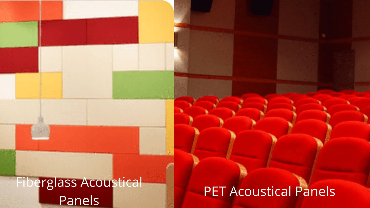 Difference between Fiberglass Acoustical Panels and PET Acoustical Panels
